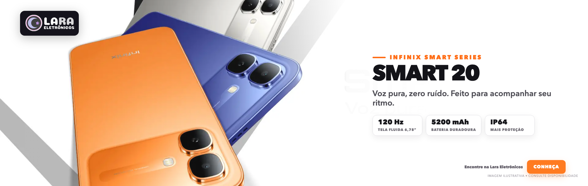 Infinix Smart 20, voz pura e zero ruído